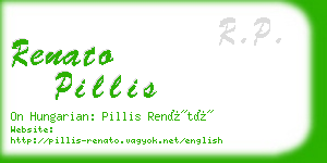 renato pillis business card